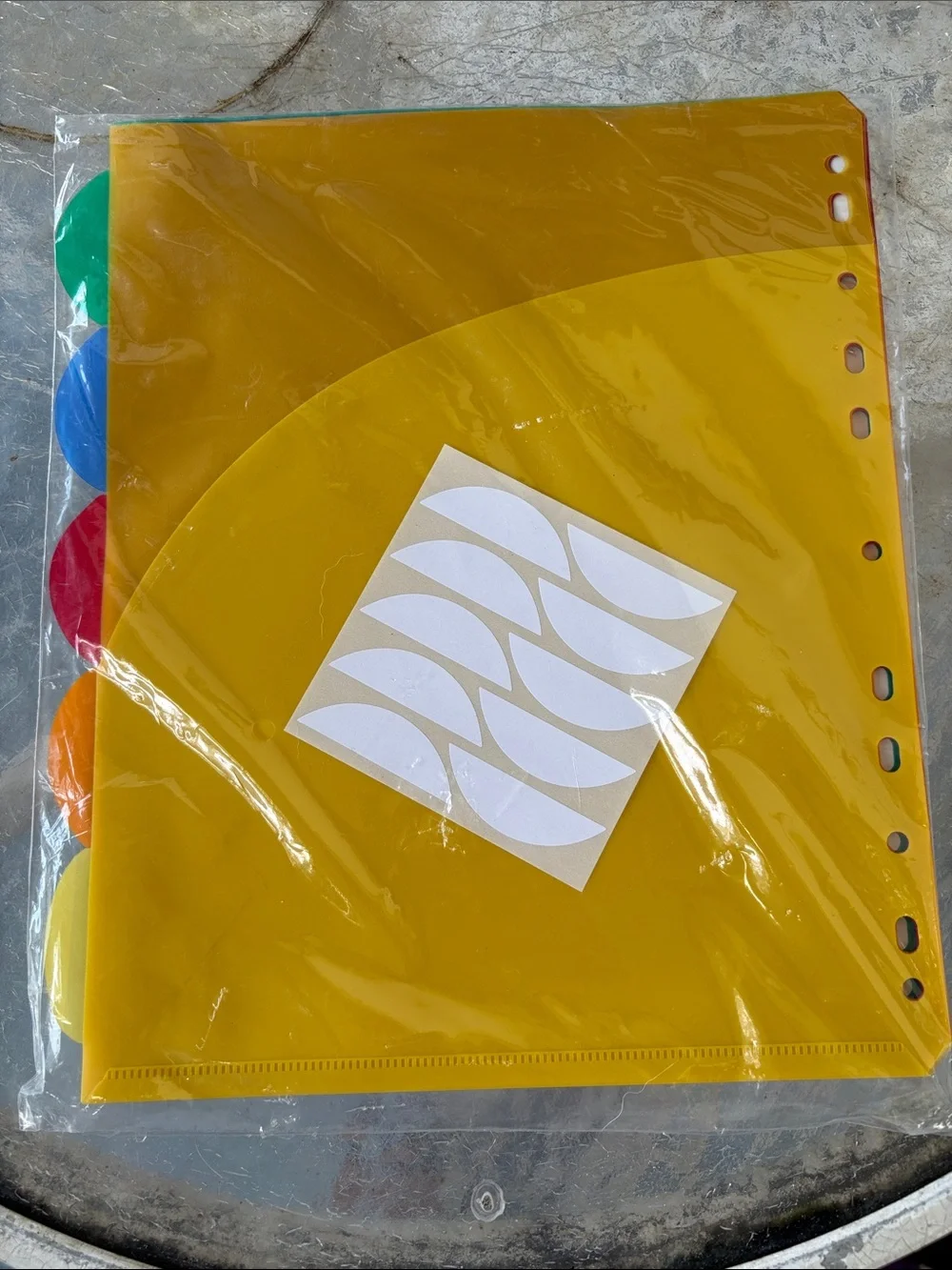 Wexford Index Dividers with Pockets - Multicolor (5 Pack)